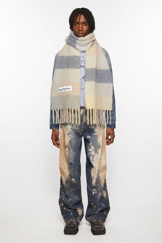 Acne Studios Karierter Schal Aus Mohair