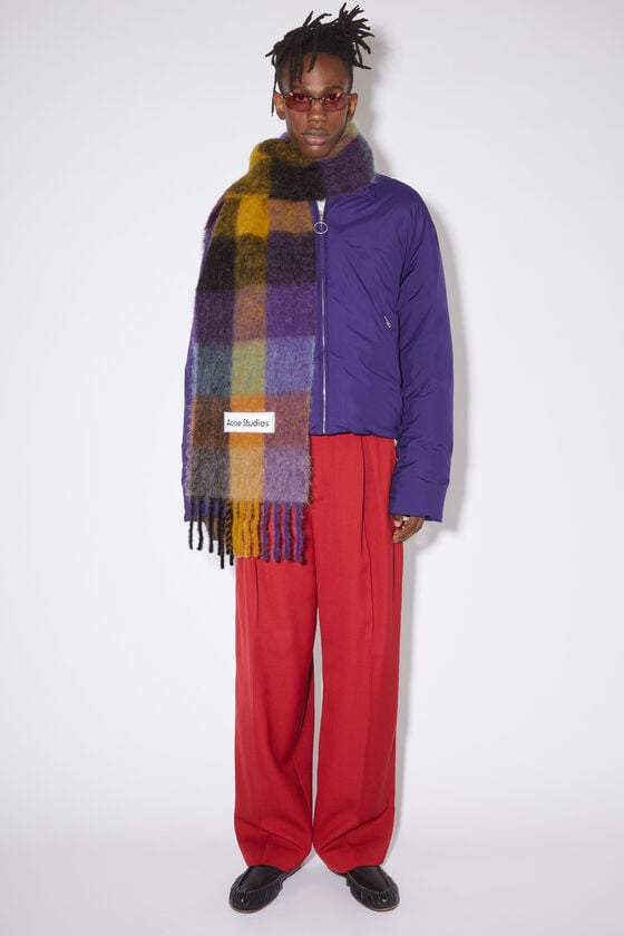 Acne Studios Karierter Schal Aus Mohair