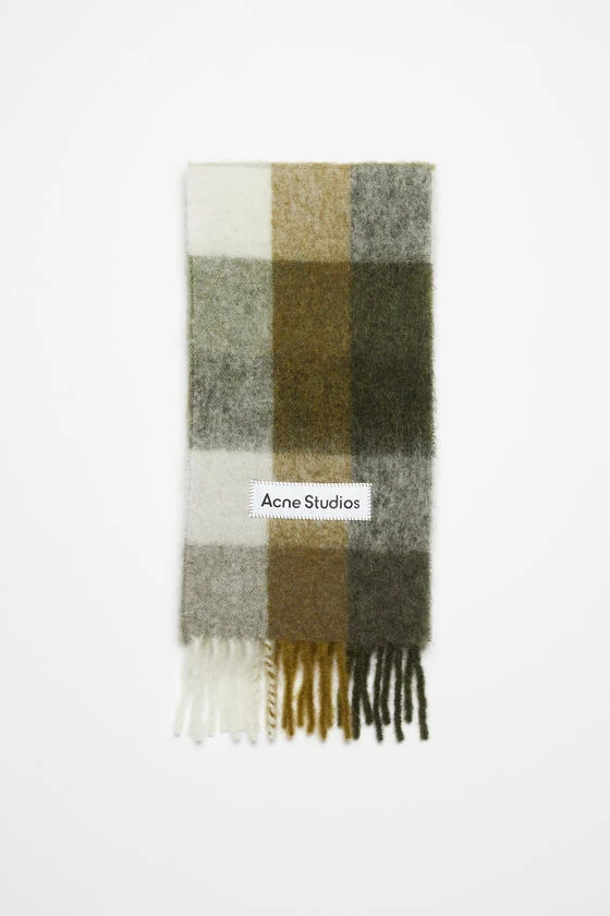 Acne Studios Karierter Schal aus Mohair