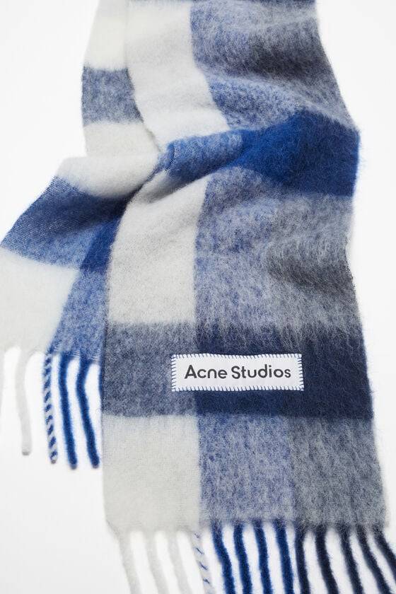 Acne Studios Karierter Schal Aus Mohair