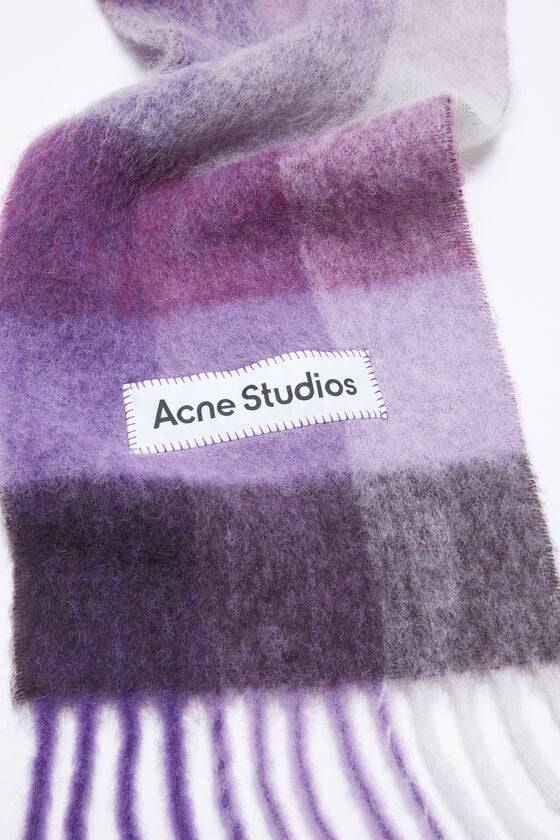 Acne Studios Karierter Schal Aus Mohair