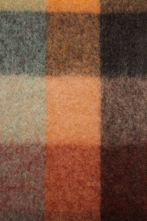 Acne Studios Karierter Schal Aus Mohair