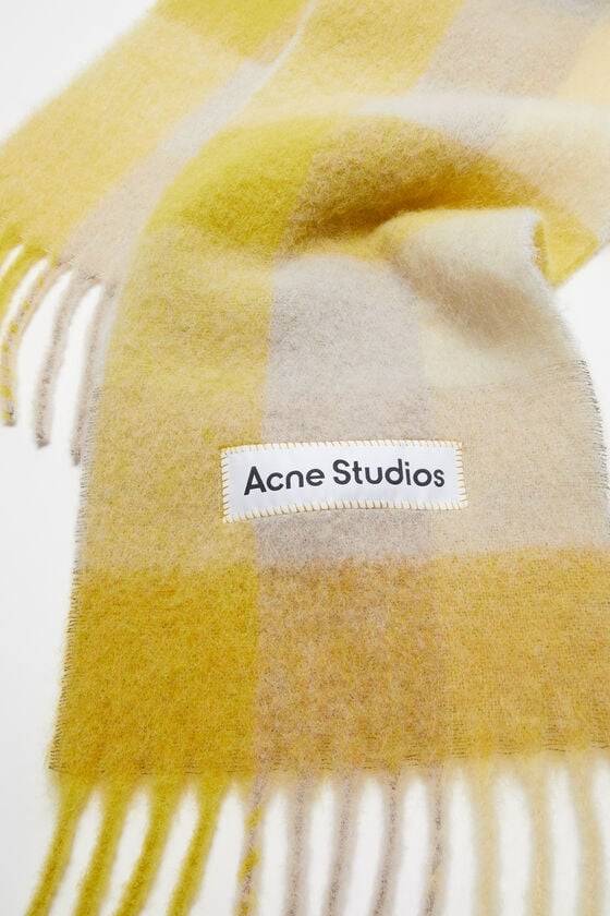 Acne Studios Karierter Schal Aus Mohair