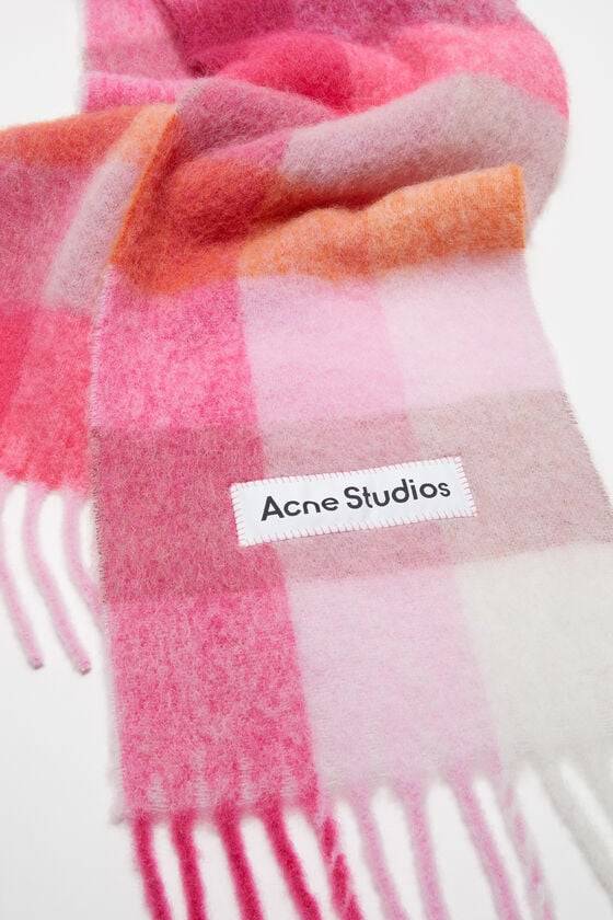Acne Studios Karierter Schal Aus Mohair