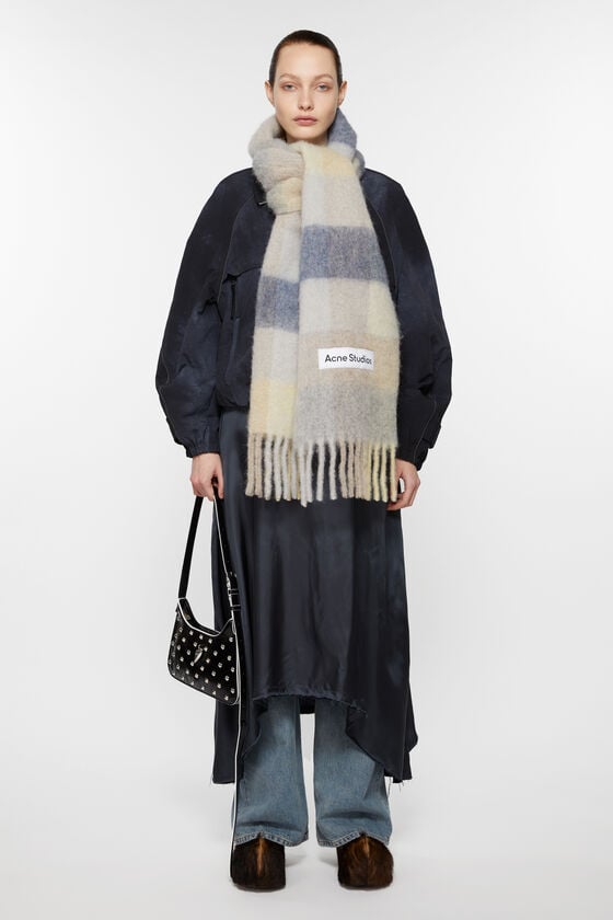 Acne Studios Karierter Schal Aus Mohair