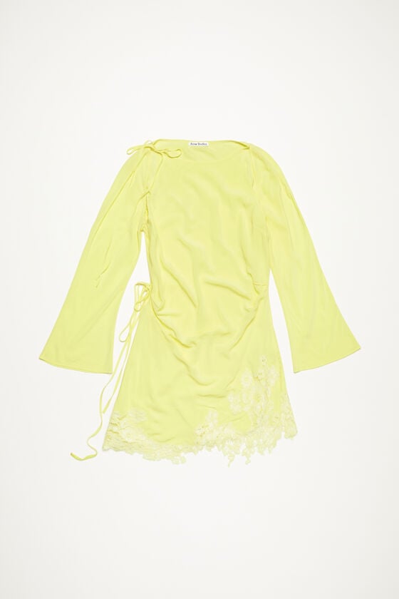 Acne Studios Kleid Mit Spitzenbesatz