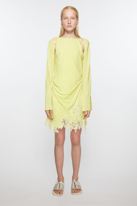 Acne Studios Kleid mit Spitzenbesatz