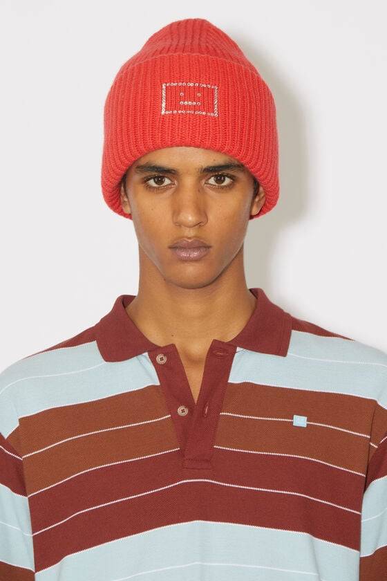 Acne Studios Large Face Logo Beanie