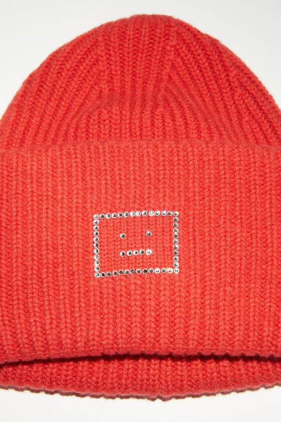 Acne Studios Large Face Logo Beanie