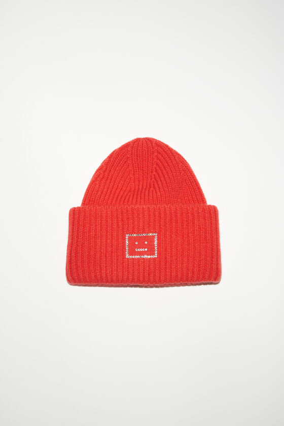 Acne Studios Large face logo beanie