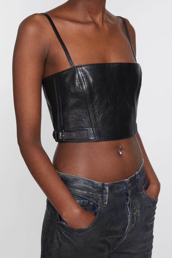 Acne Studios Leather Bustier Top Laufsteg-Show
