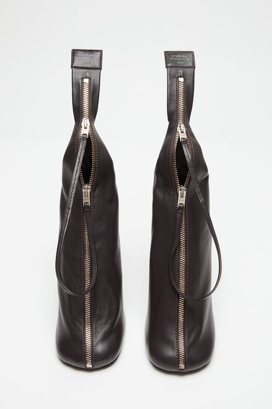 Acne Studios Leather Zip Heels Laufsteg-Show