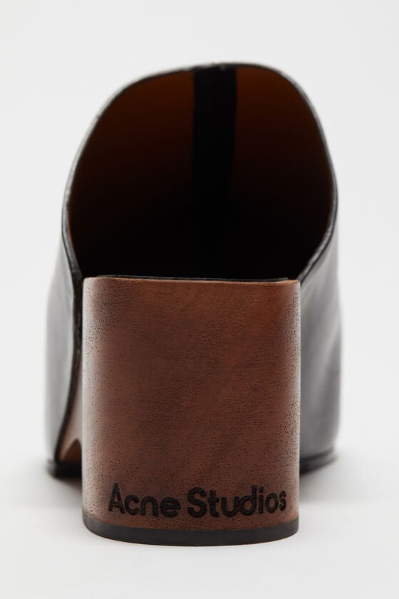 Acne Studios Leder-Holz-Clogs