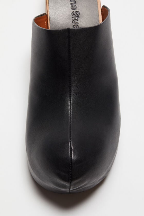 Acne Studios Leder-Holz-Clogs