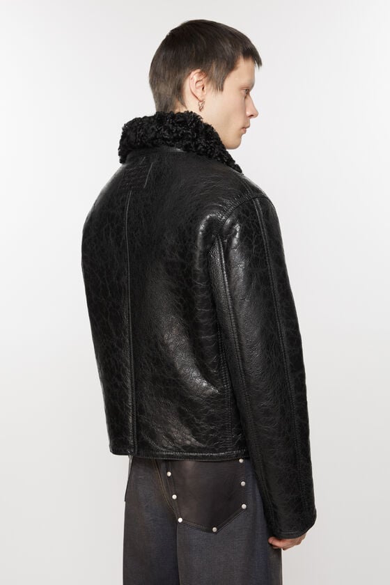 Acne Studios Lederjacke Mit Shearling