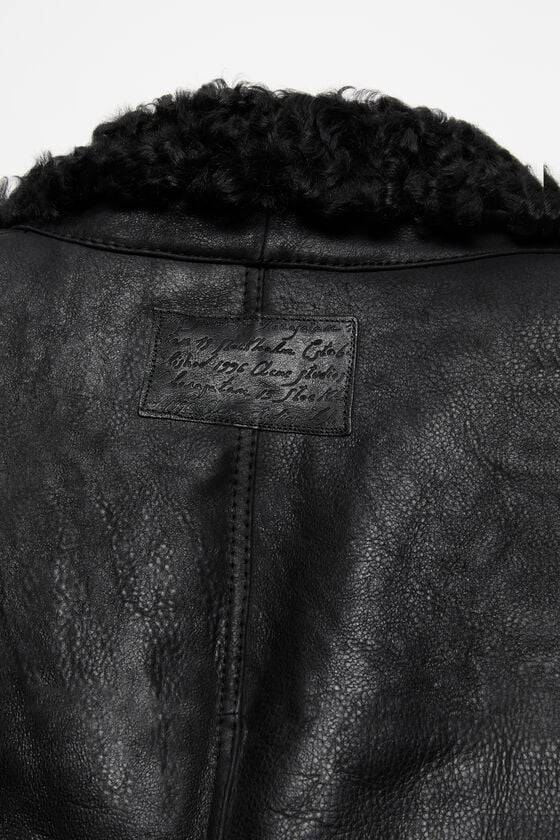 Acne Studios Lederjacke Mit Shearling