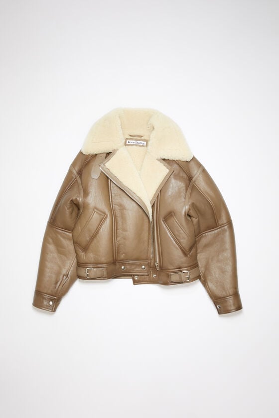 Acne Studios Lederjacke Mit Shearling