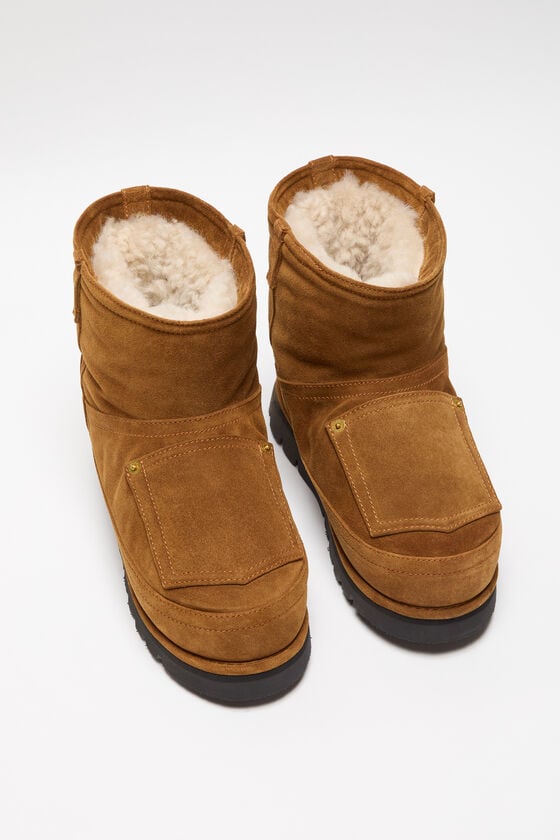 Acne Studios Lederjacke Mit Shearling