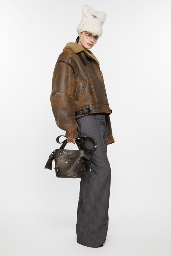 Acne Studios Lederjacke Mit Shearling