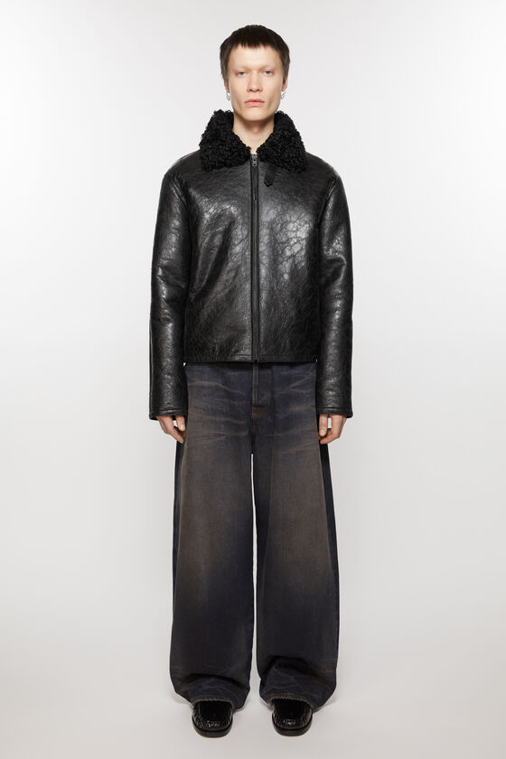 Acne Studios Lederjacke mit Shearling