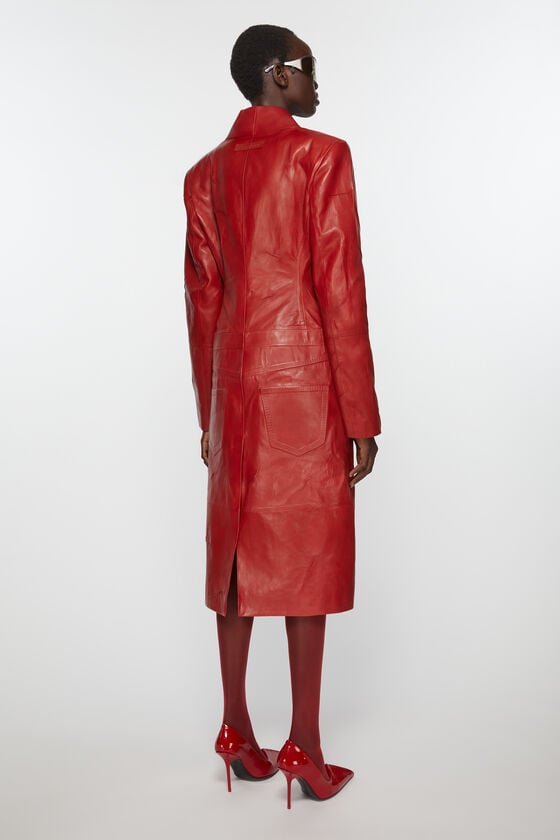 Acne Studios Ledermantel Laufsteg-Show