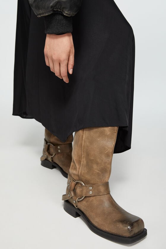 Acne Studios Lederstiefel Mit Schnalle
