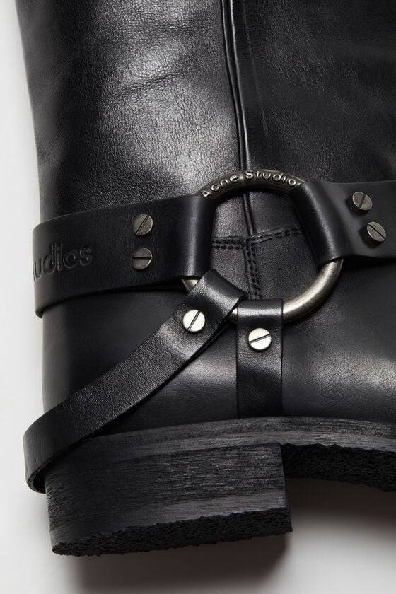 Acne Studios Lederstiefel Mit Schnalle