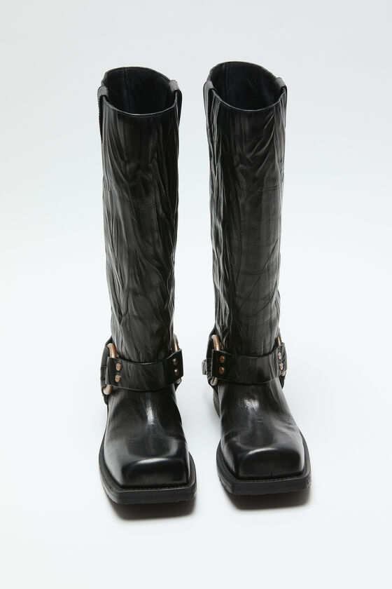 Acne Studios Lederstiefel Mit Schnalle