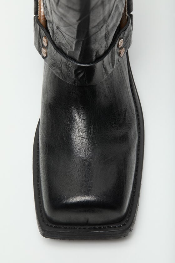 Acne Studios Lederstiefel Mit Schnalle