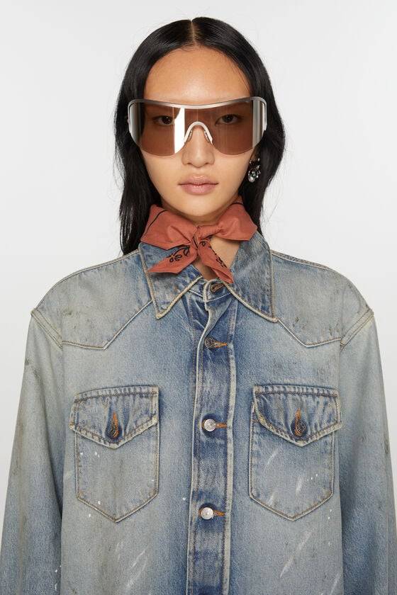 Acne Studios Leichter Schal Mit Print