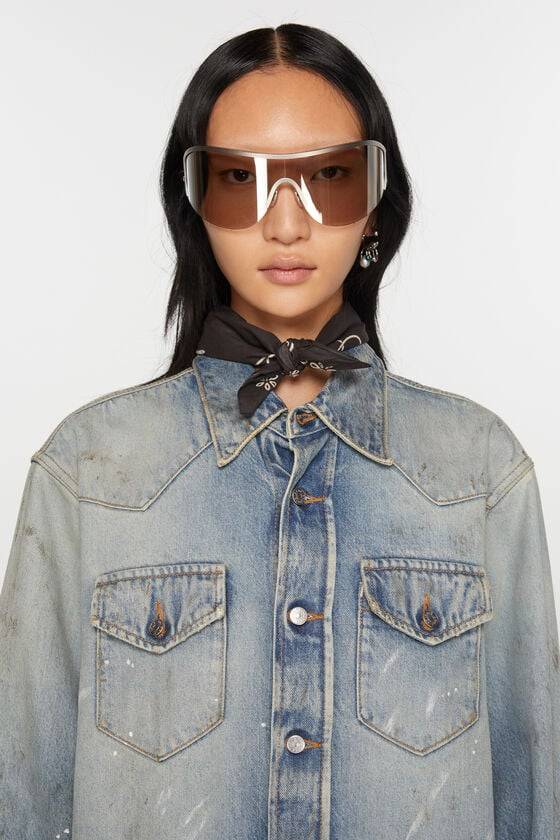 Acne Studios Leichter Schal Mit Print