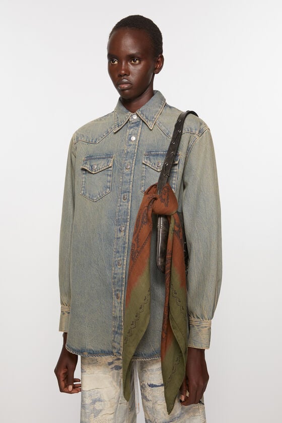 Acne Studios Leichter Wollschal Mit Print