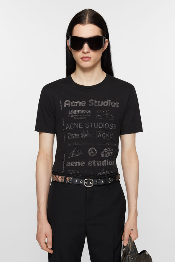 Acne Studios Logo-T-Shirt – lockere Passform