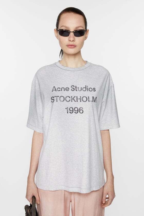 Acne Studios Logo-T-Shirt – lockere Passform