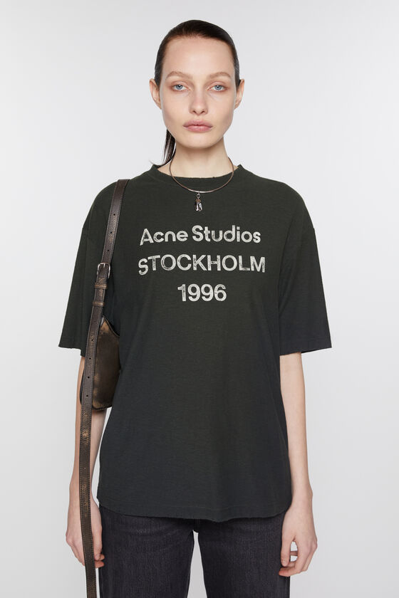Acne Studios Logo-T-Shirt – lockere Passform