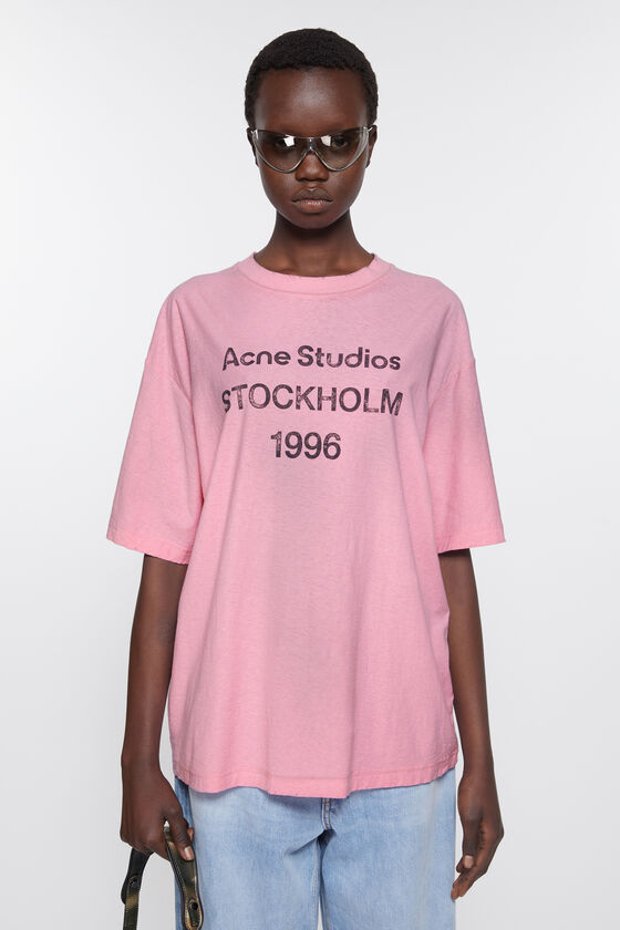 Acne Studios Logo-T-Shirt – lockere Passform