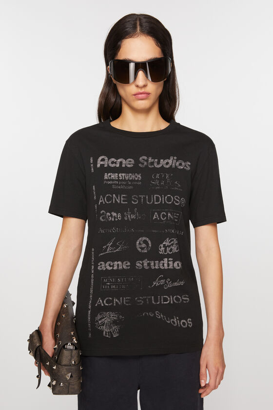 Acne Studios Logo-T-Shirt – lockere Passform