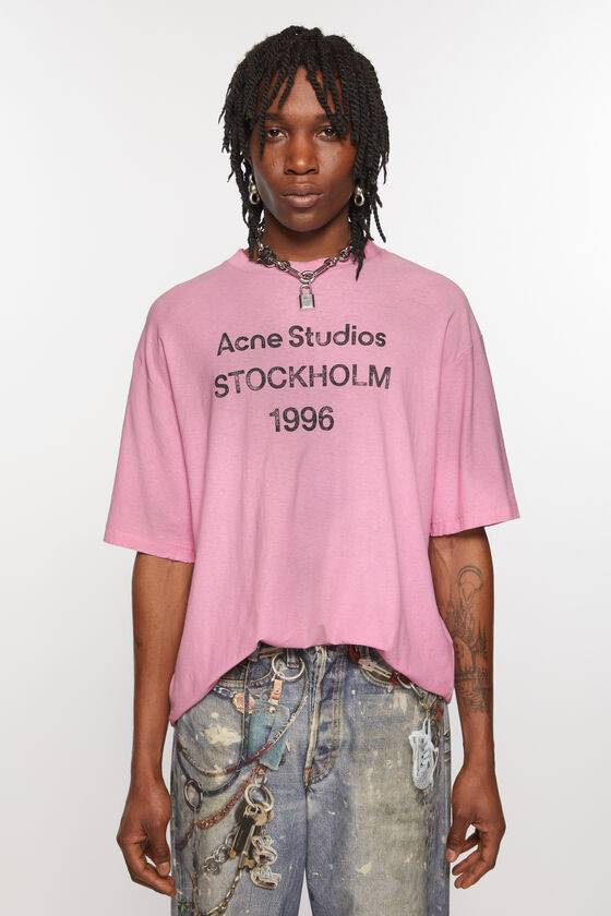 Acne Studios Logo-T-Shirt – lockere Passform