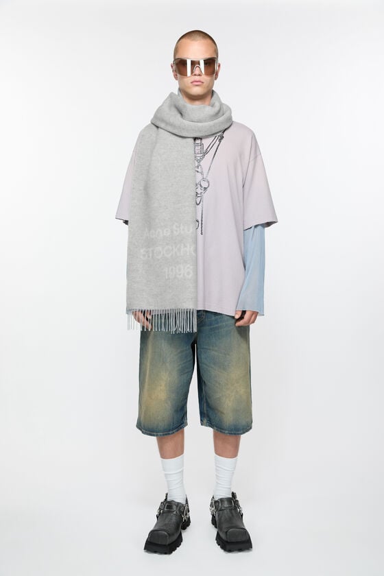 Acne Studios Logo Wool Scarf