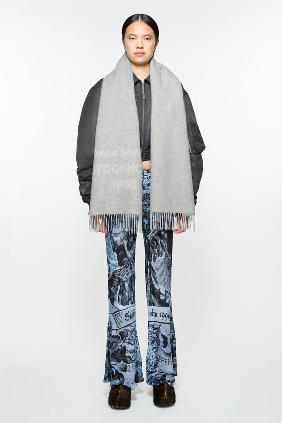 Acne Studios Logo Wool Scarf