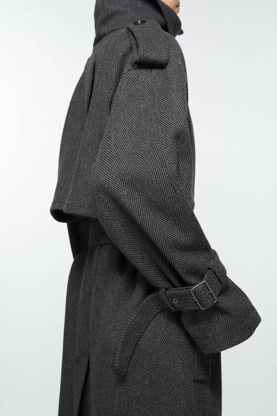 Acne Studios Mantel Mit Gürtel