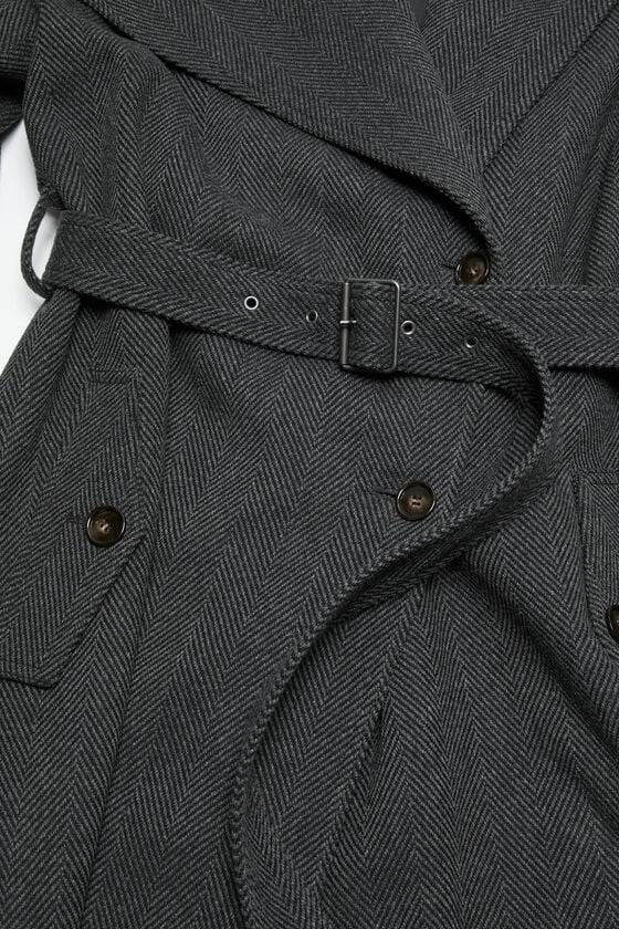 Acne Studios Mantel Mit Gürtel