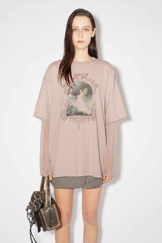 Acne Studios Mehrlagiges T-Shirt mit Logo