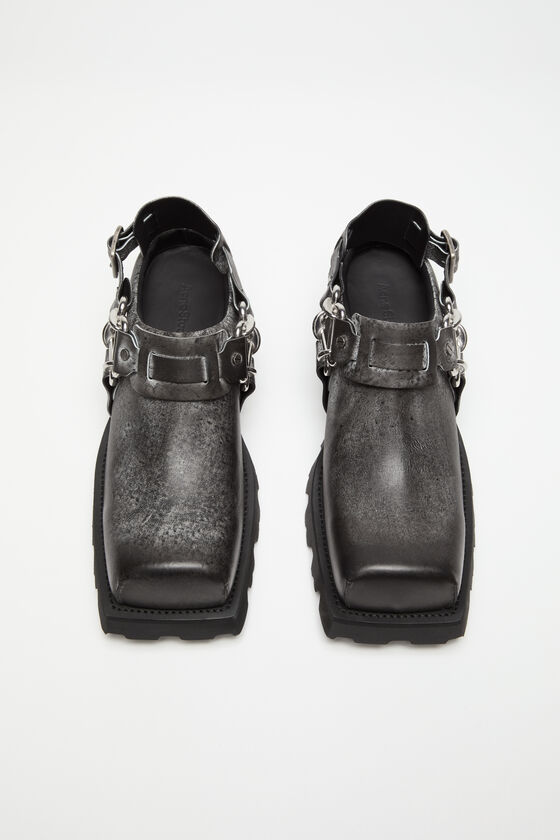 Acne Studios Mules Aus Leder Mit Schnalle