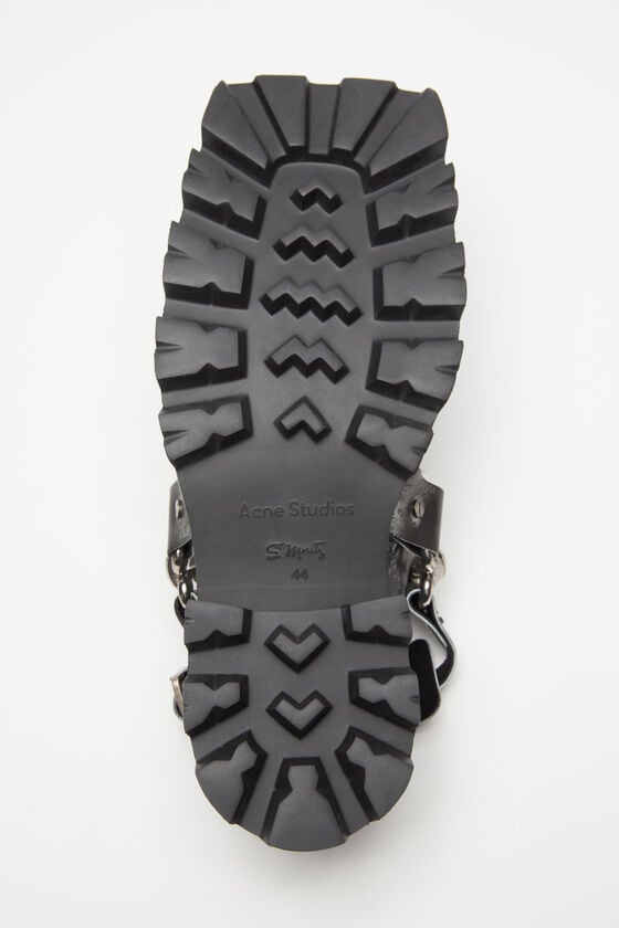 Acne Studios Mules Aus Leder Mit Schnalle