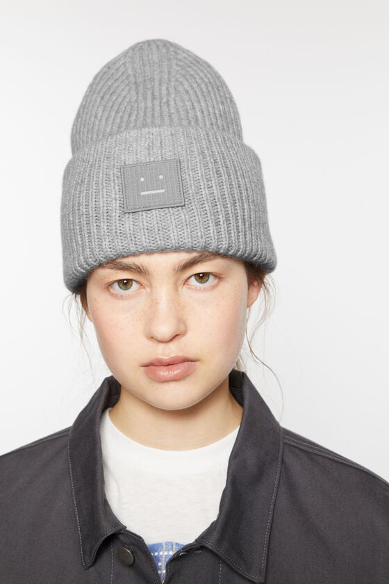 Acne Studios Mütze Mit Großem Face-Logo