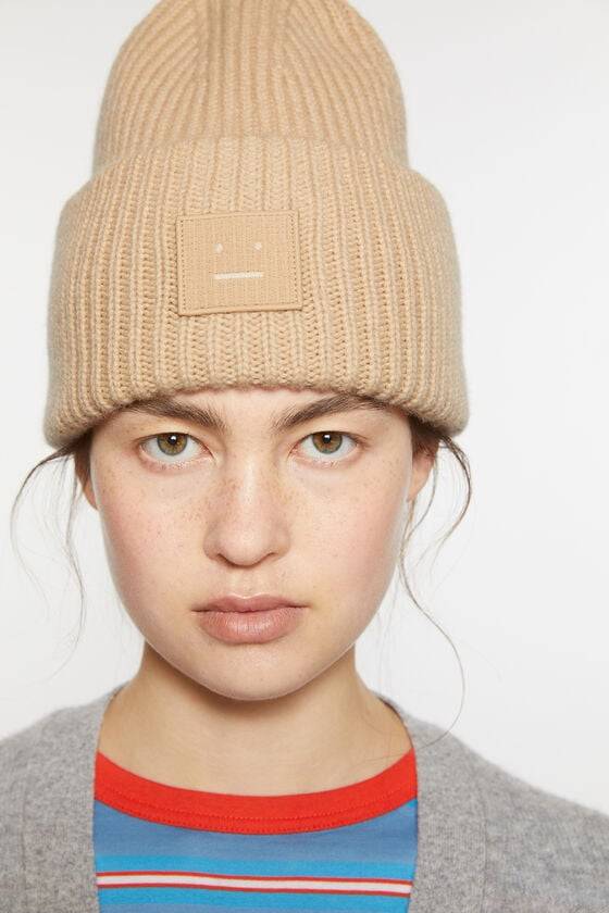 Acne Studios Mütze Mit Großem Face-Logo