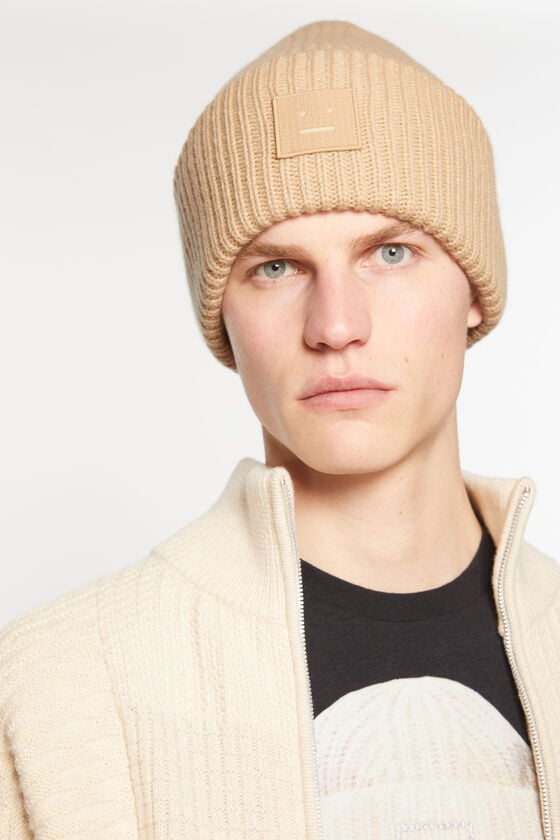 Acne Studios Mütze Mit Großem Face-Logo
