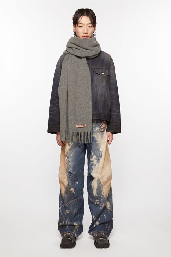 Acne Studios Oversized-Wollschal Mit Fransen
