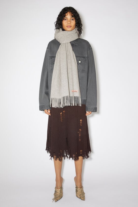 Acne Studios Oversized-Wollschal Mit Fransen